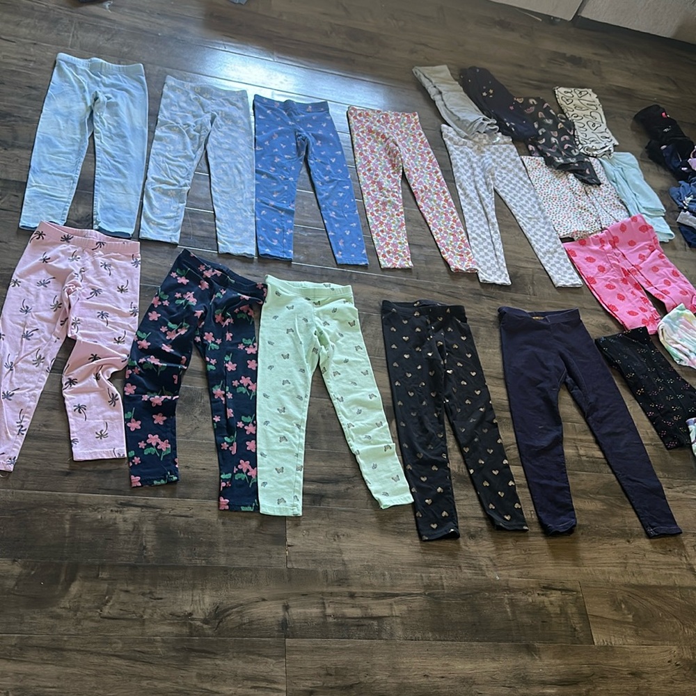 Girl Leggings Bundle size 6/7